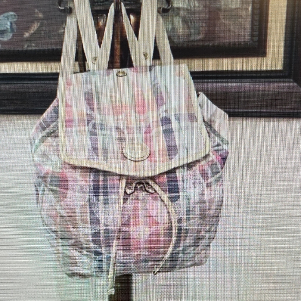 Coacg Plaid Backpack with Drawstring Closure - image 3